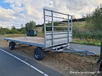 8 tons gegalvaniseerde J. Oosterwijk landbouwwagen